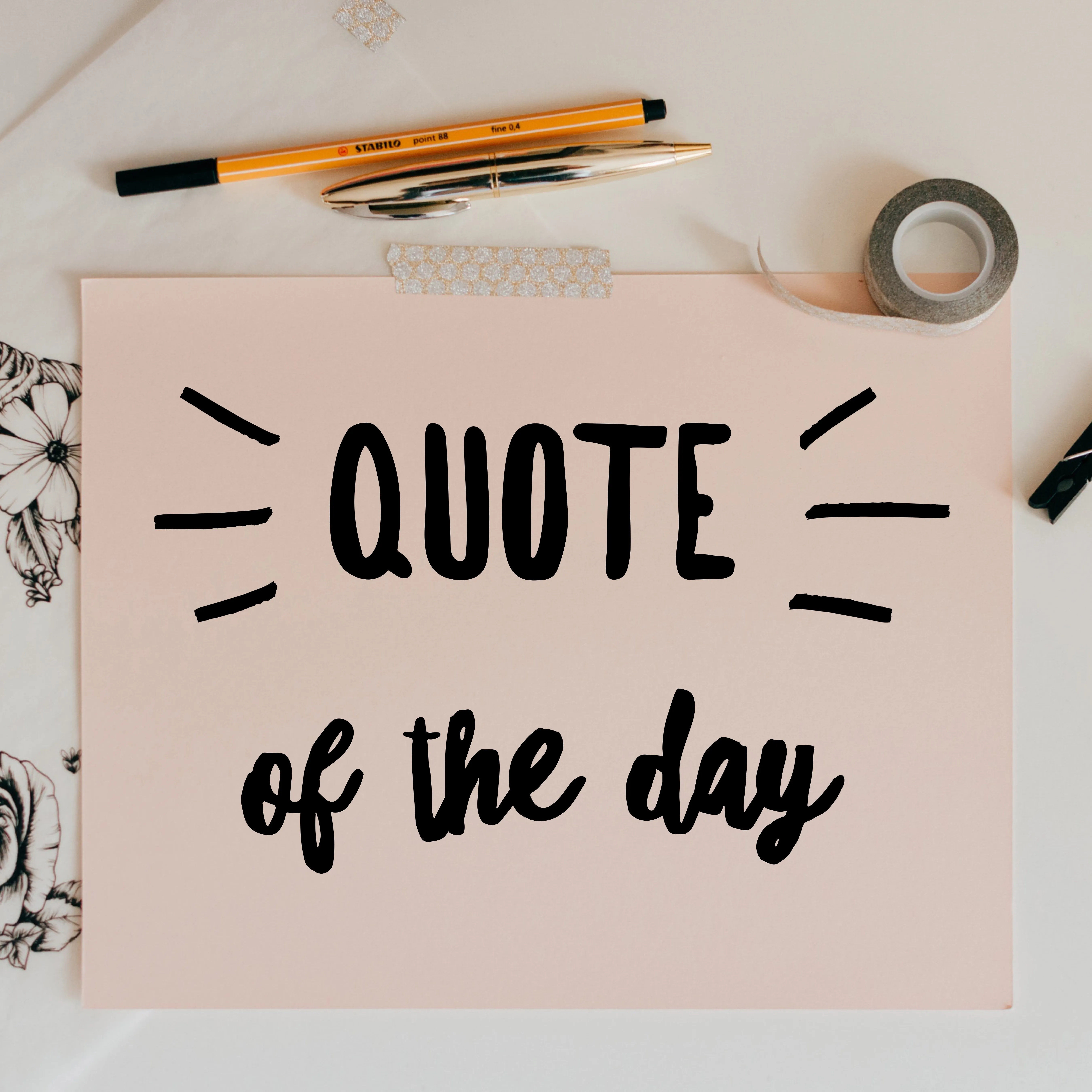 The Power of a Thought for the Day