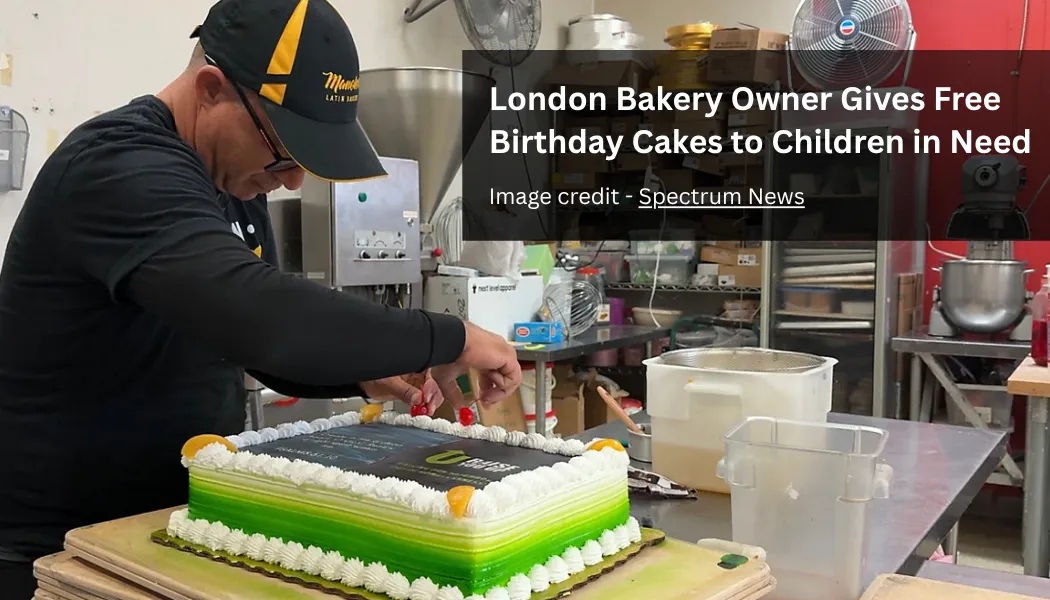 London Bakery Owner Gives Free Birthday Cakes to Children in Need