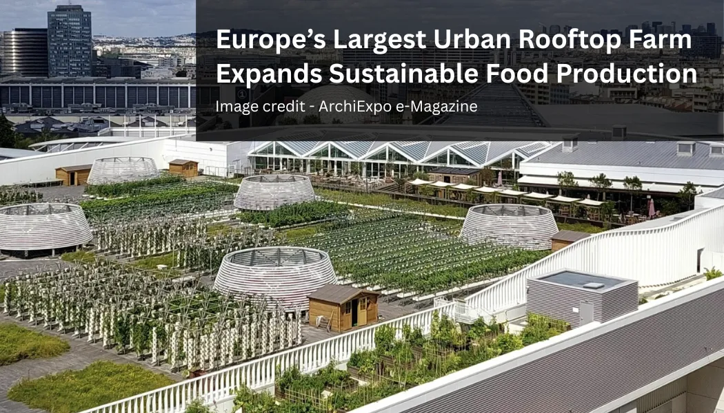 Europe’s Largest Urban Rooftop Farm Expands Sustainable Food Production