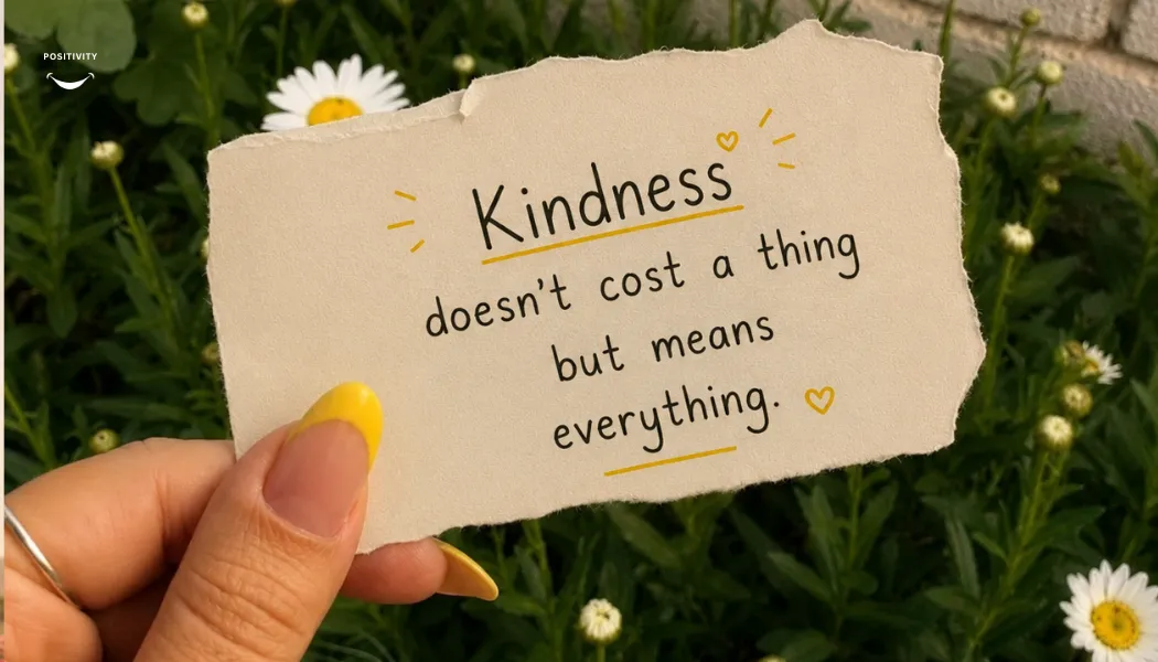 Kindness Doesn't Cost a Thing, But It Means Everything