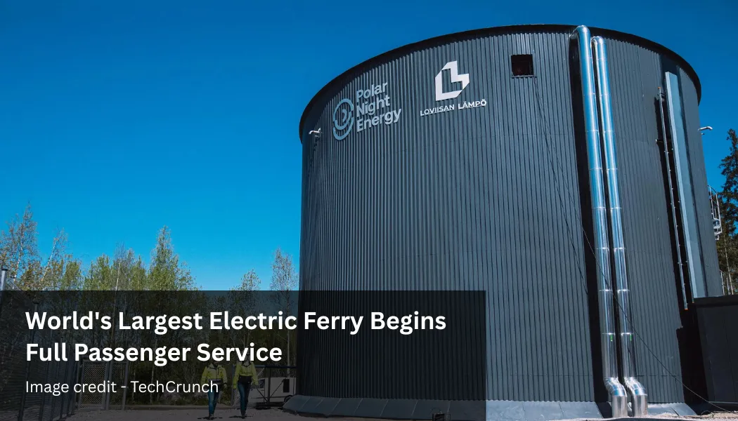 The World’s Largest Sand Battery Begins Storing Clean Energy