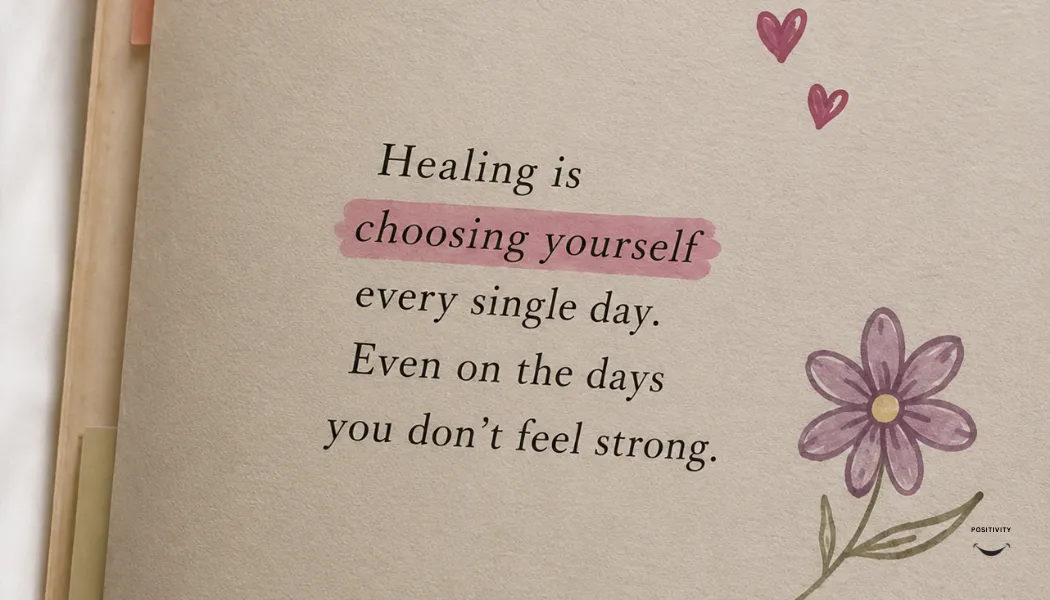 Healing Is Choosing Yourself Every Single Day