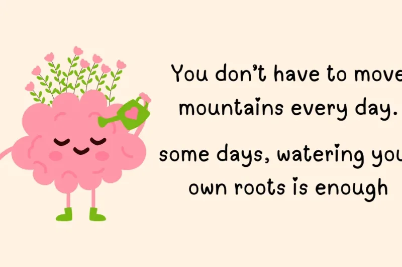 Watering Your Roots is Enough.