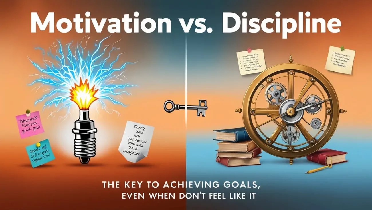 The Role of Discipline vs Motivation in Achieving Goals