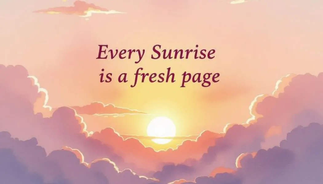 Every Sunrise Is a Fresh Page